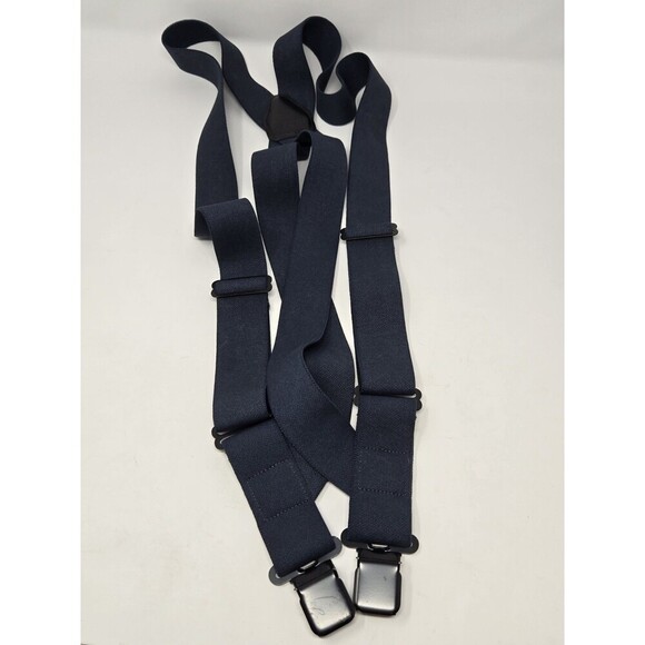 DULUTH TRADING CO REGULAR SIDE CLIP SUSPENDERS LOT OF 3 NAVY BLACK KHAKI MENS OS - Picture 6 of 16